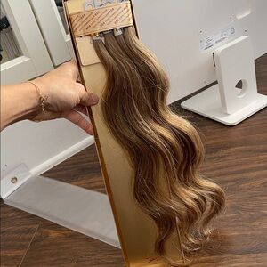 808 FLASH POINT 100% Human Hair Extensions 18” color: 640 blonde highlights